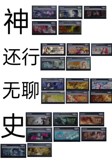 做了一张活动剧情排行（主观）