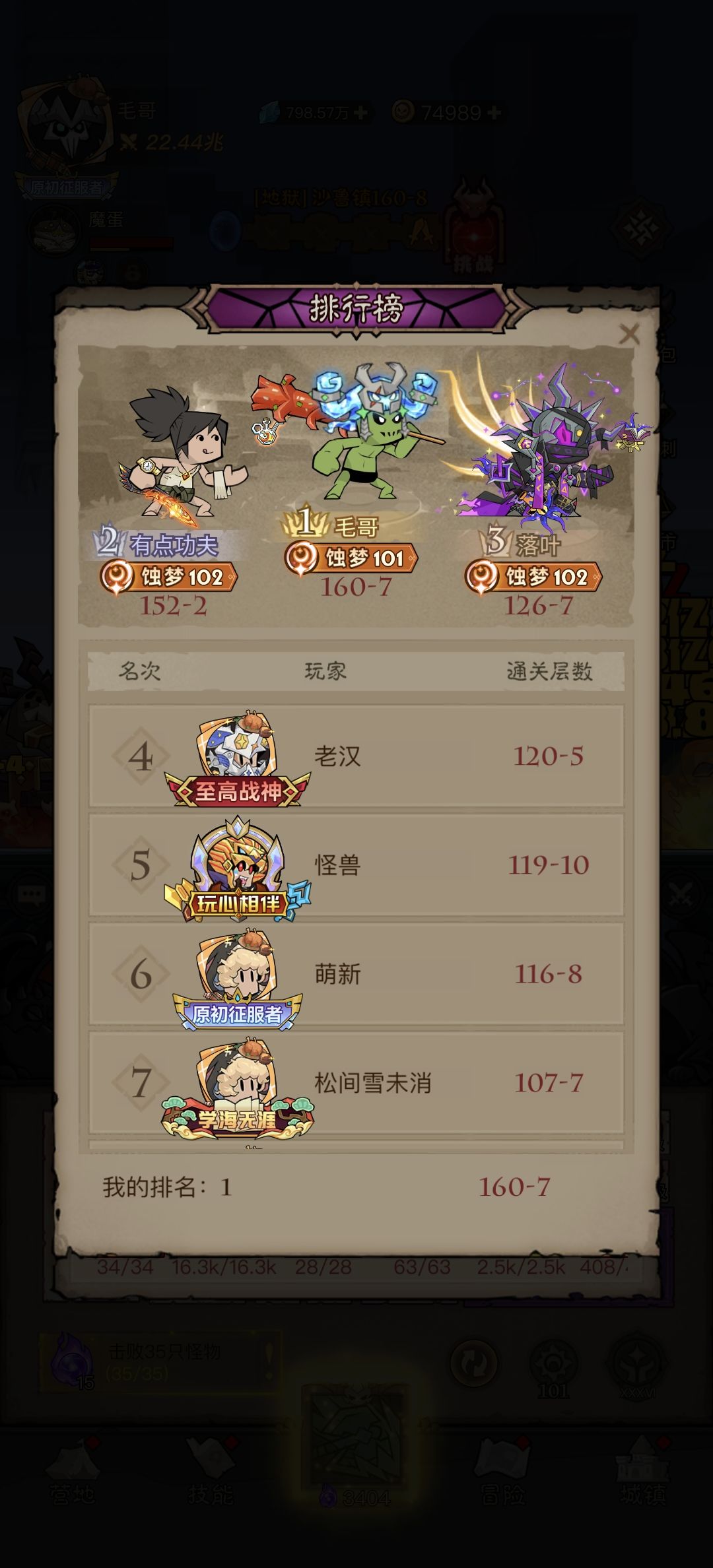 零氪登顶 话说63张技能卷轴就是上限吗 2