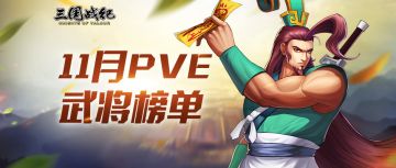 《三国战纪》11月PVE副本伤害排行榜