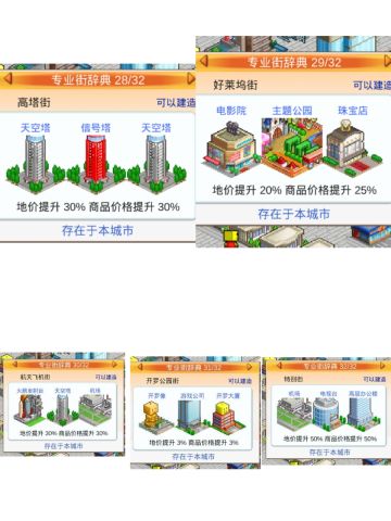 都市大亨商业街辞典