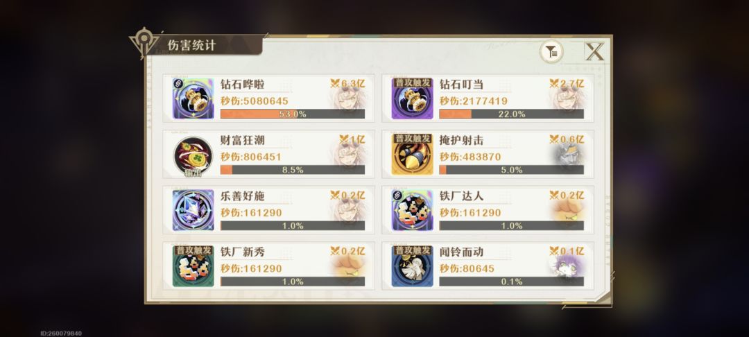 小极品盘,900w稳定秒伤,最终1000w 1