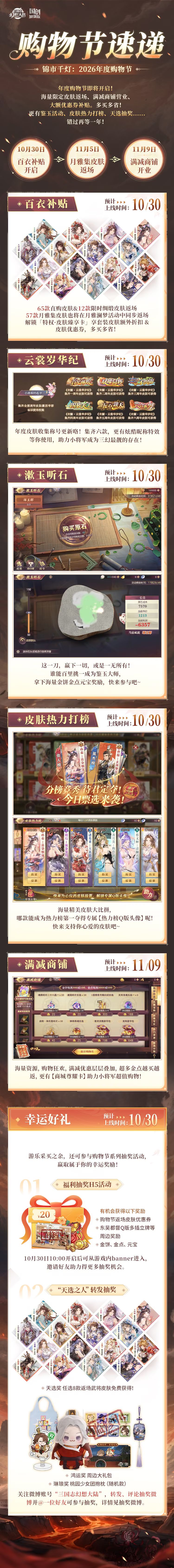 百衣补贴来了?三幻大陆近百款皮肤集体返场 2