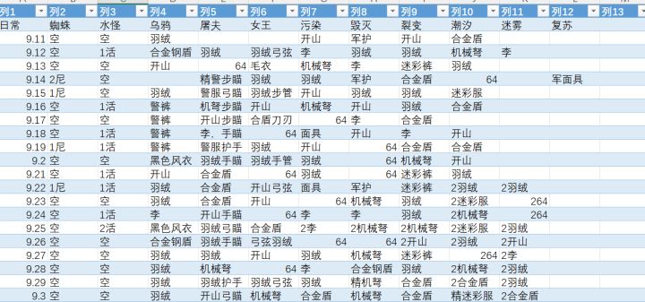 九月日常截图