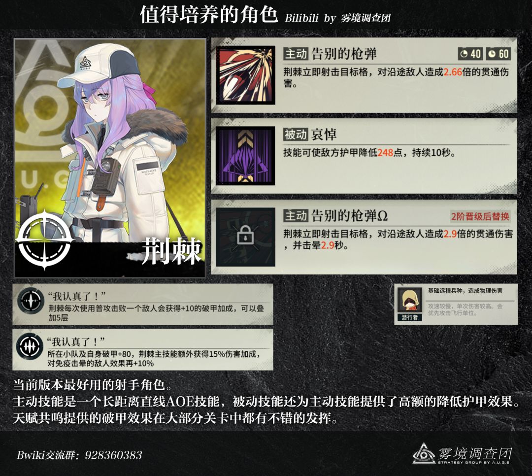 【雾境序列】值得培养的角色推荐 3