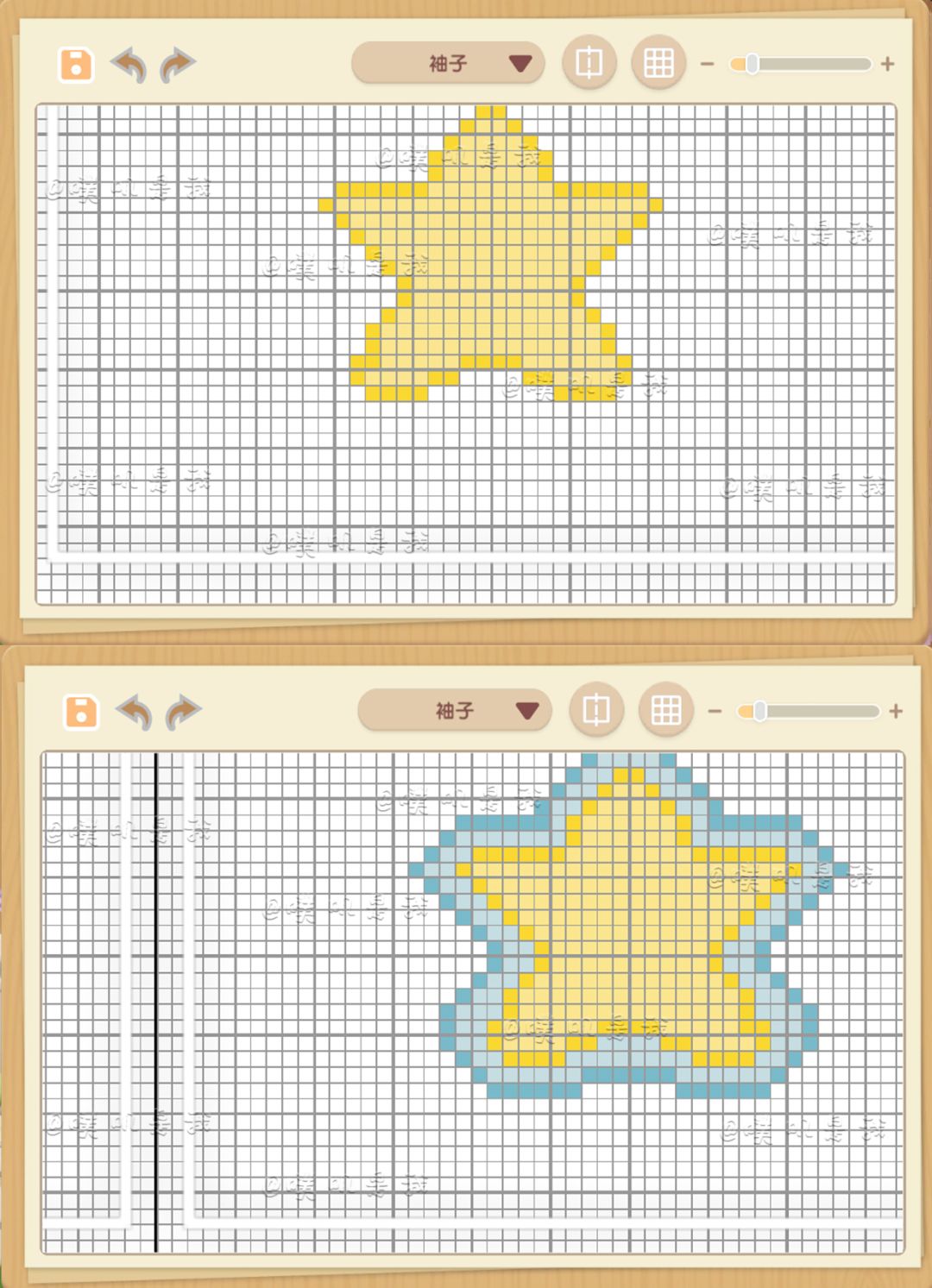 线条小狗×小乔套装图纸分享 11