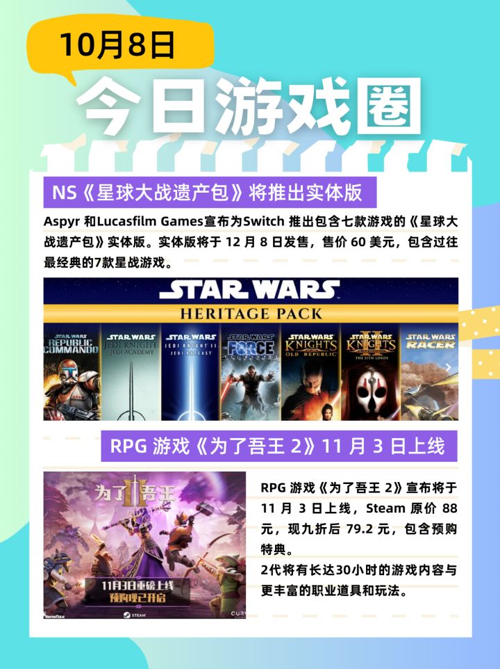 Tap日报:星战合集和为了吾王2都蛮不错截图