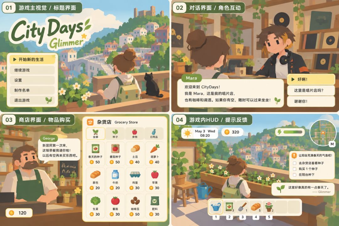 《CityDays: Glimmer》开发日志01 1