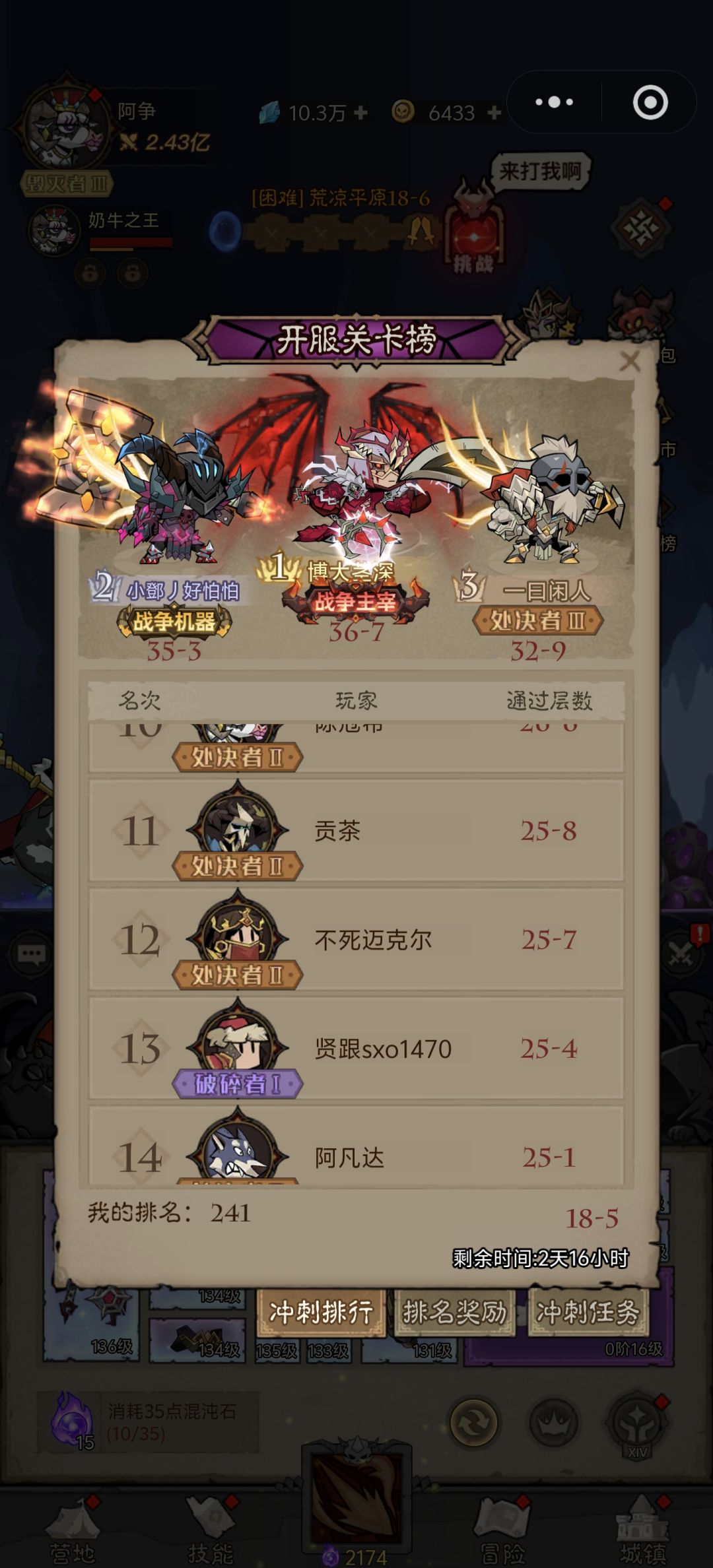 200万战力打到25关 1