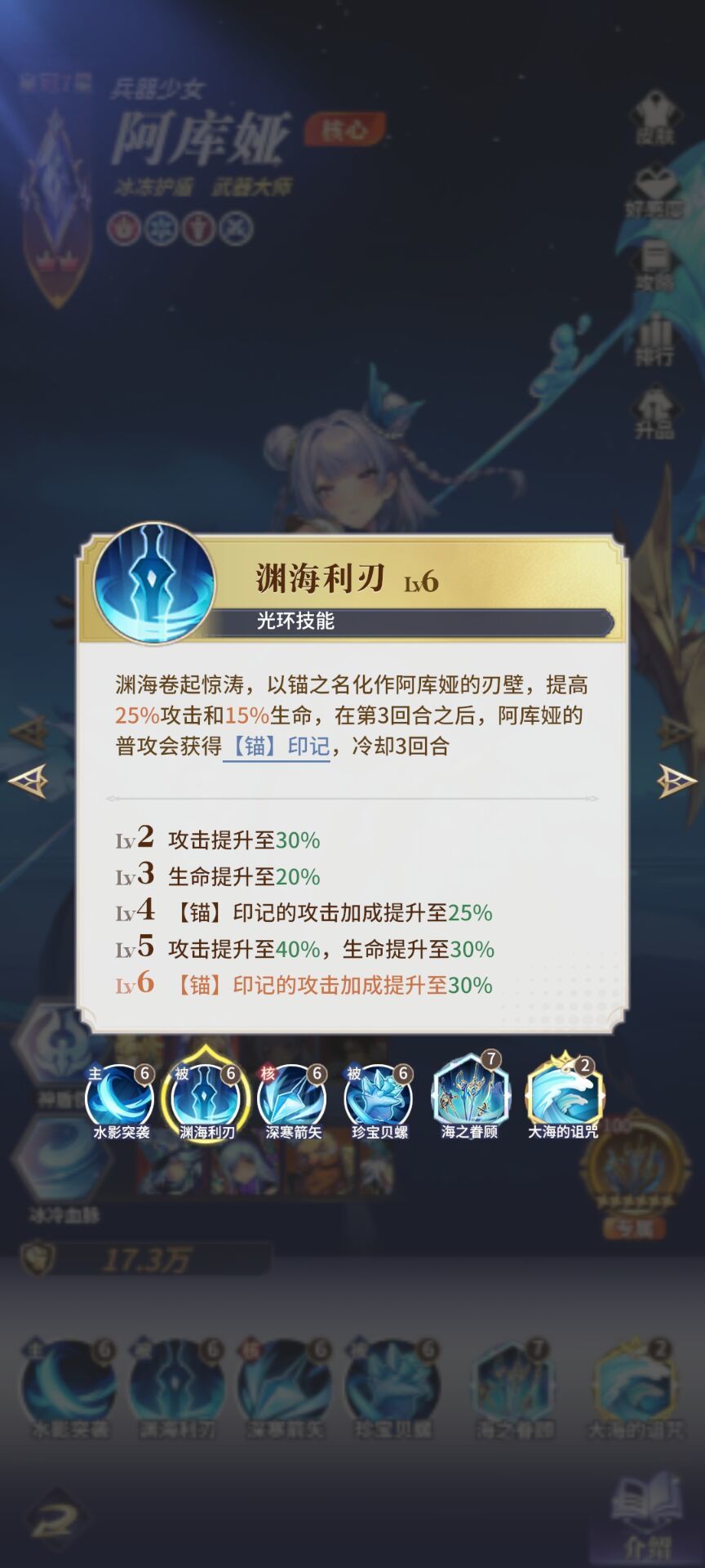 公测图鉴里的阿库娅技能 2