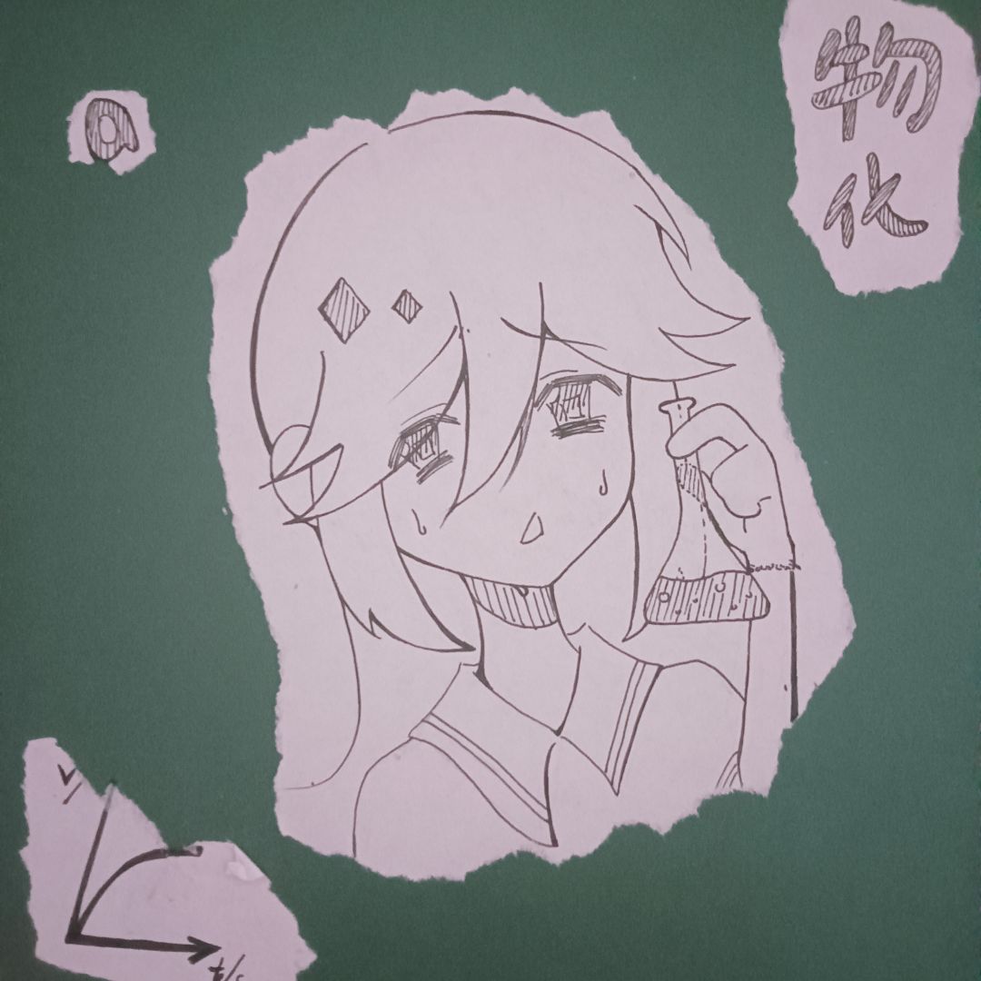简笔画，给自己的笔记本画的封面 2