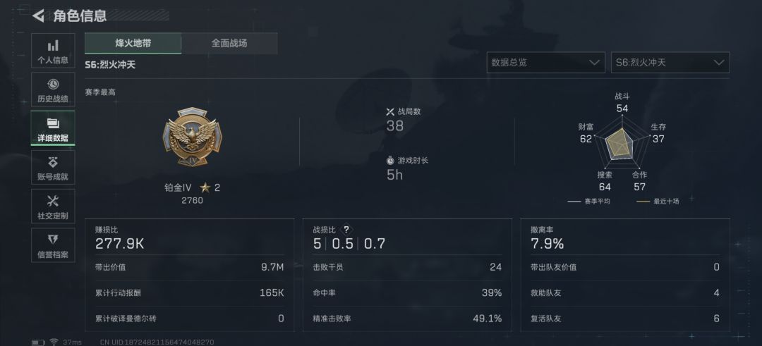 我这撤离率还能玩这游戏吗🌚🌚 1