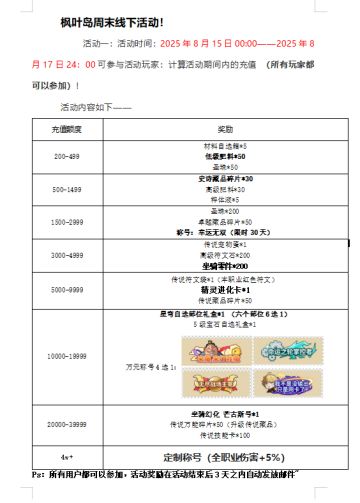 枫叶岛周末线下活动