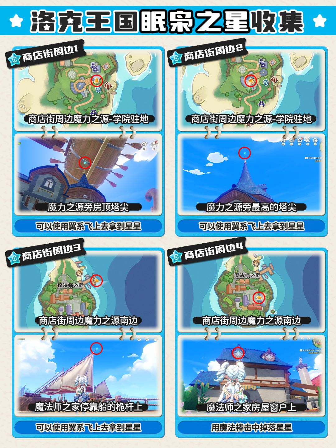 眠枭之星收集丨商店街/月牙湖岸/聆风塔地 1