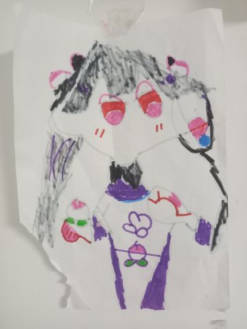 我妹画的蝠桃瓶