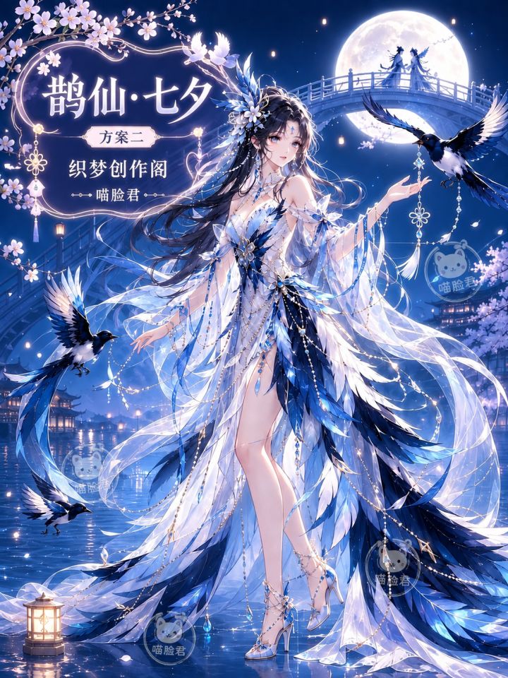 游戏角色设计稿《鹊仙·七夕》🕊️截图