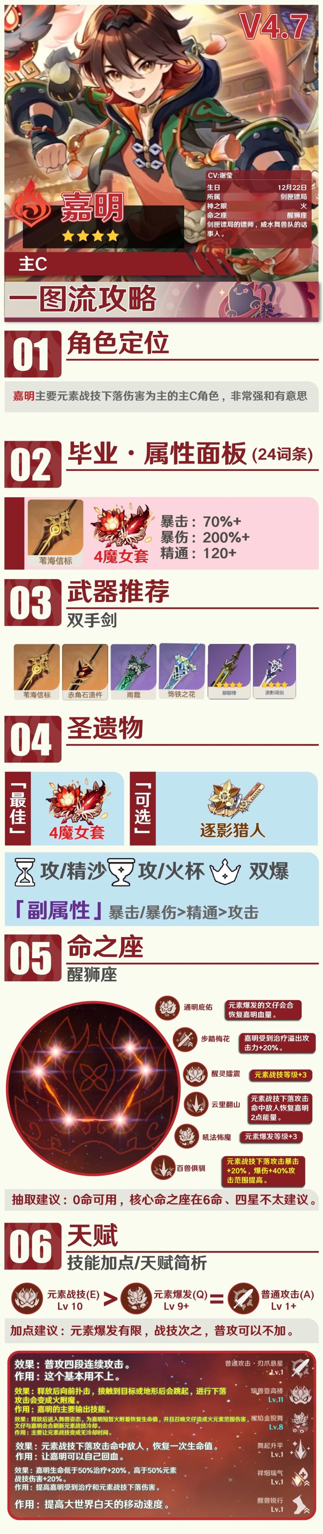 【角色攻略】四星top级输出 嘉明如何培养? 2