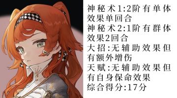 5星辅助角色能力评价和推荐