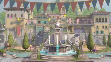 周年庆全新公共地图“风海小镇”的游戏内效果