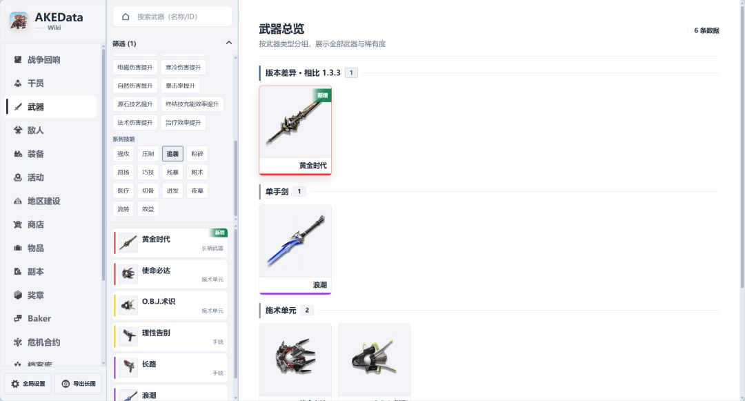 【工具更新】//终末地数据库AKEData 1