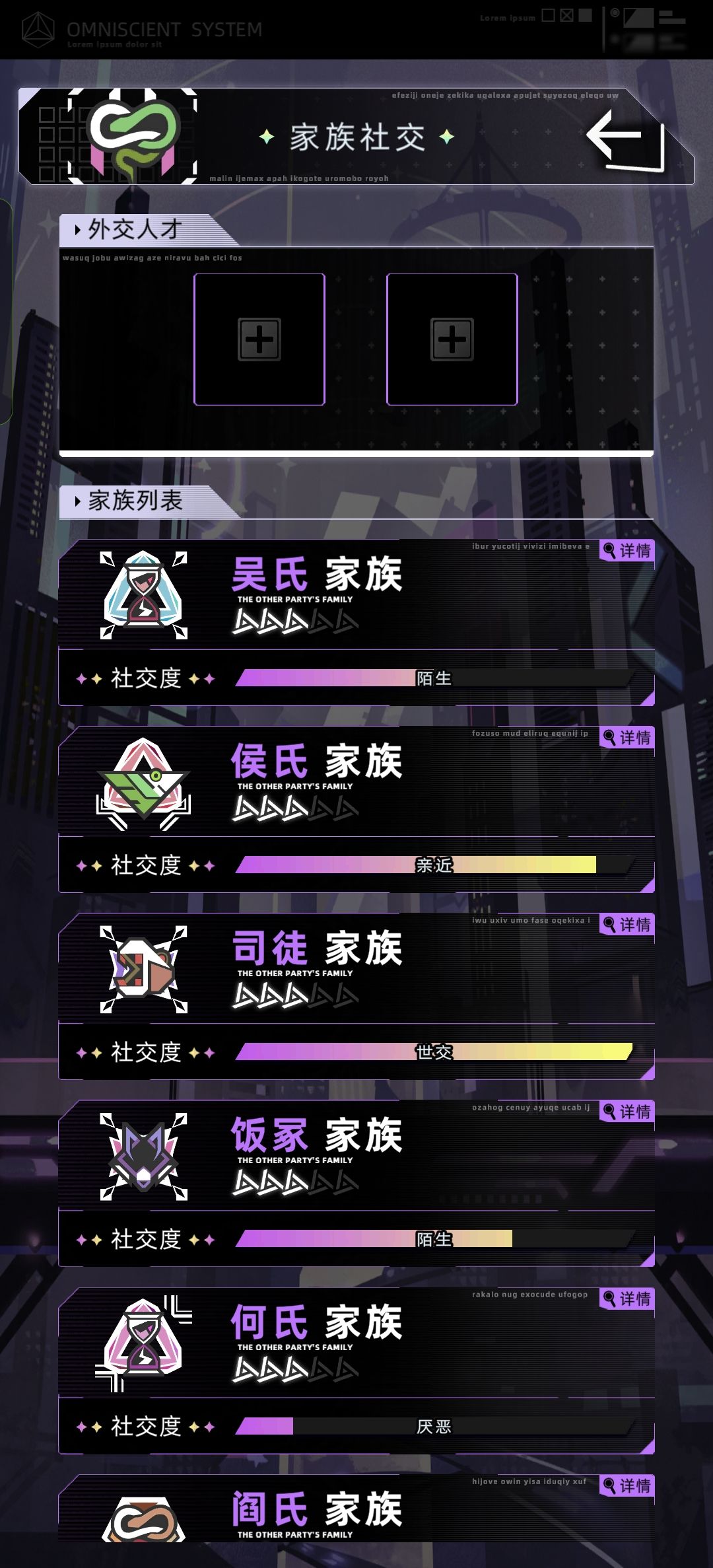 如果不同家族之间可以联姻就好了 1