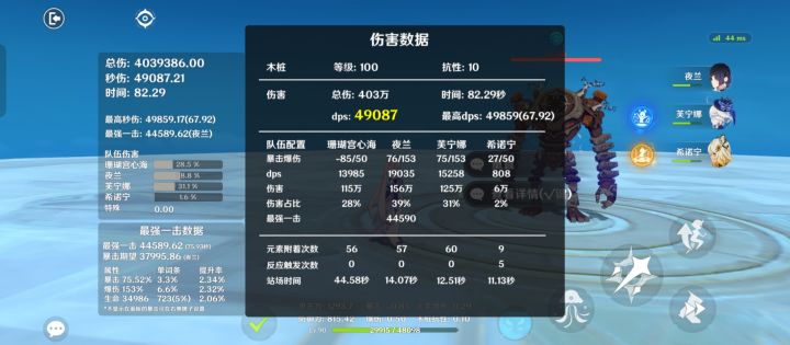 时代的眼泪远古遗老心海纯水队截图