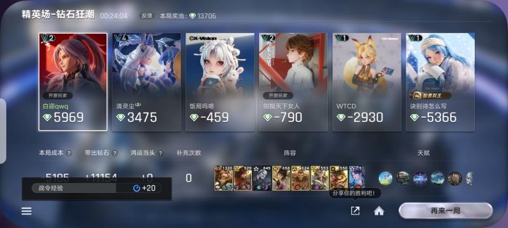 精英场赚的最多的一次😋截图