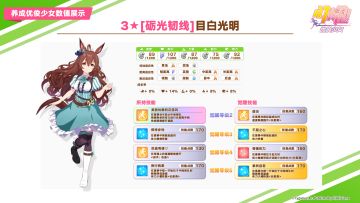 即将登场的3★养成优俊少女数值公开！
