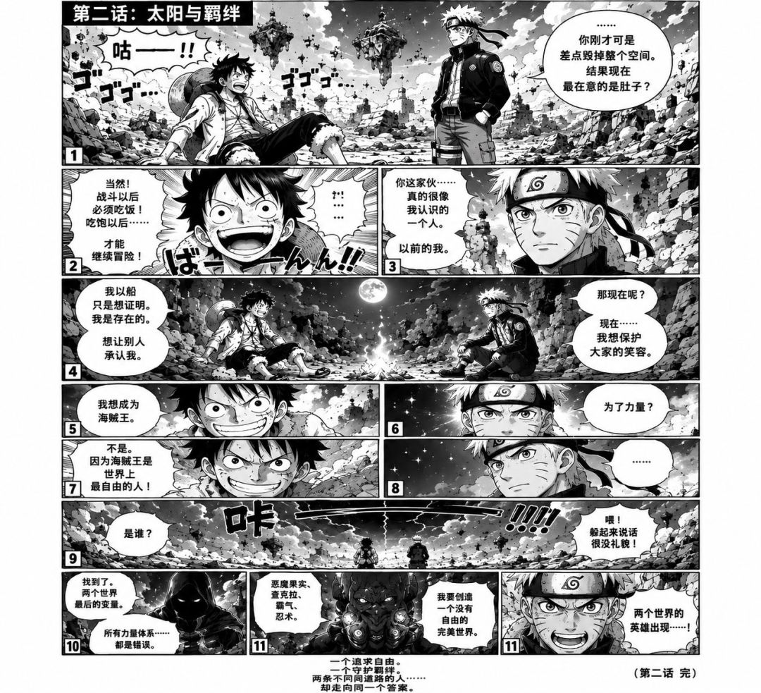 【跨番对决】蒙奇·D·路飞 VS 漩涡鸣人 2