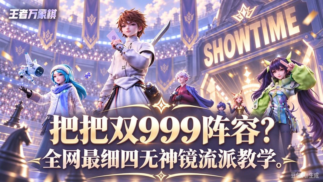 《王者万象棋》全网最详细的999四无神镜流派教学，保送王者截图