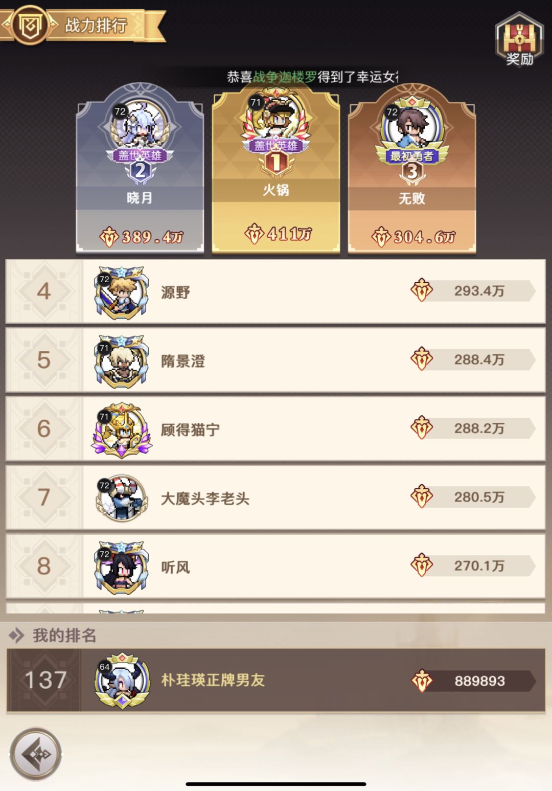 坐标IOS1区，开服4天了，在Tap上也看到了各种各样的攻略。因此，结合4天看攻略与自己体验的经验，给大家在未来规划的基础上推荐一下前期适合的主C与钻石在活动、种族魔晶与太阳占星花费上的选择问题（光暗主要来源）。
首先，本人微氪党：68作战特权（前期快速升级真的很重要！）+每天6元，凑够98领至尊月卡、首充第二档奖励与木枪。

一般主C在木枪、瑶光与狐狸中选择，我更倾向于木枪或狐狸主C。假如你跟我截图