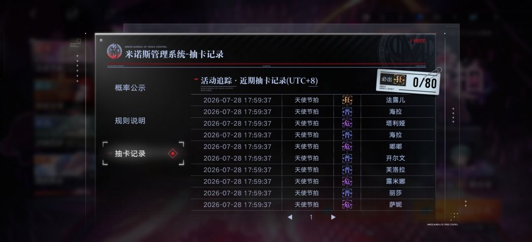 20抽，记录一下。 2