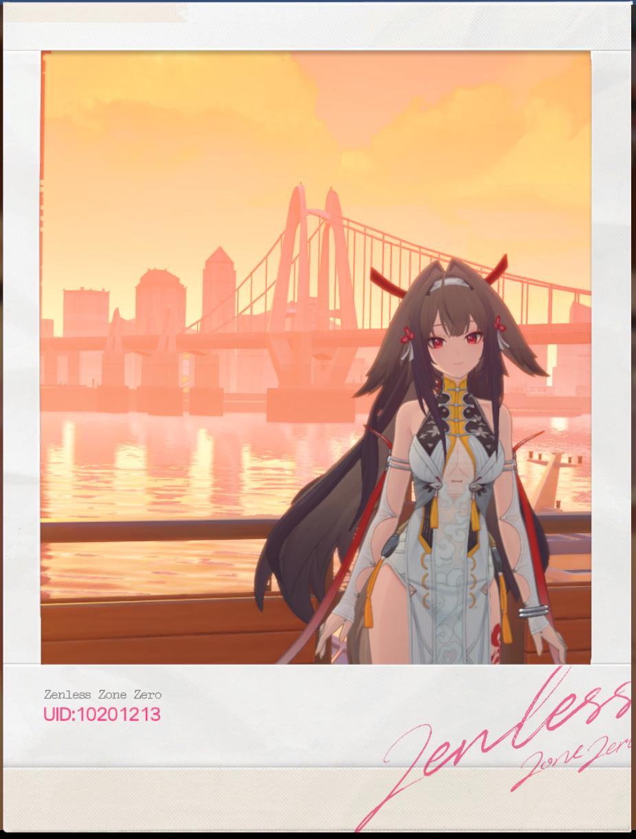 小师姐真的好适合这种夕阳背景图 1