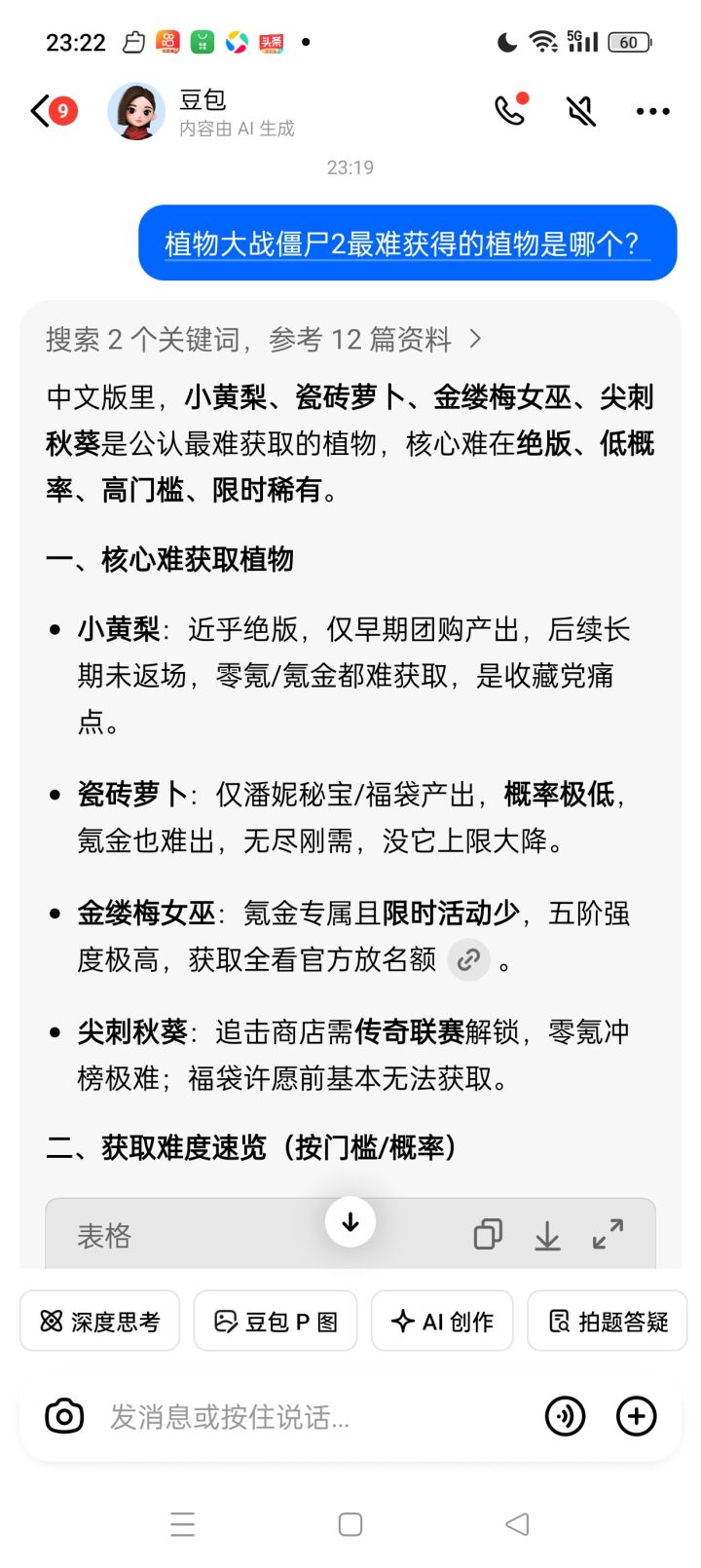 豆包大小姐的回答差点给我乐抽了截图