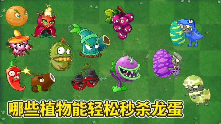 植物大战僵尸2:哪些植物的攻击能秒杀龙蛋?截图