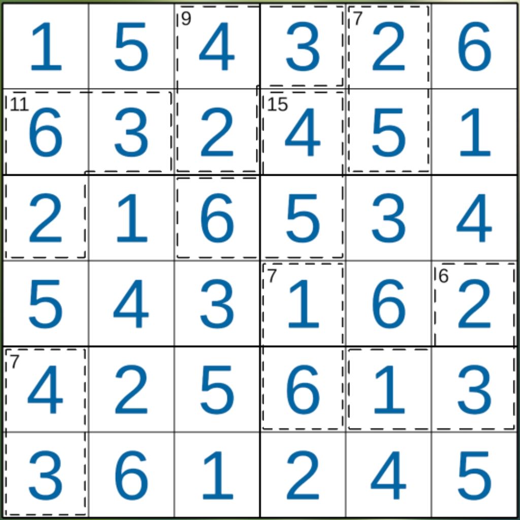 杀手数独第13~24关 6