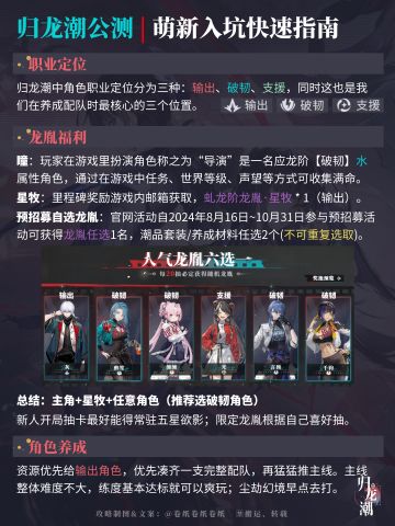 萌新必看|归龙潮快速入坑指南