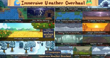 星露谷mod：沉浸式天气大改造，天气系统更真实！