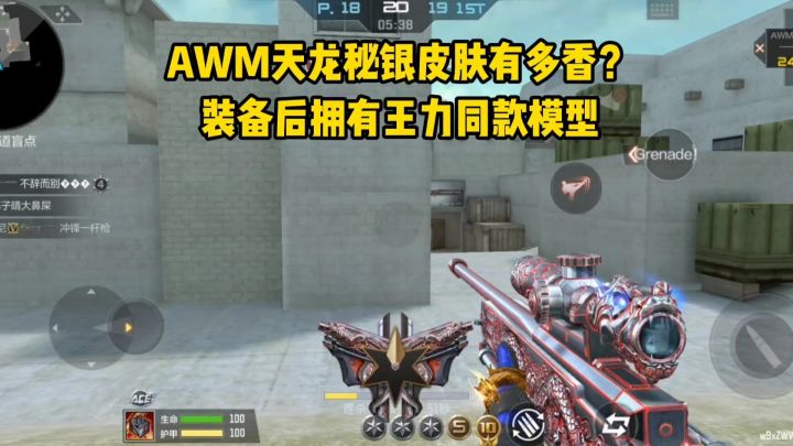 AWM天龙秘银皮肤有多香?装备后拥有王力同款枪模!截图