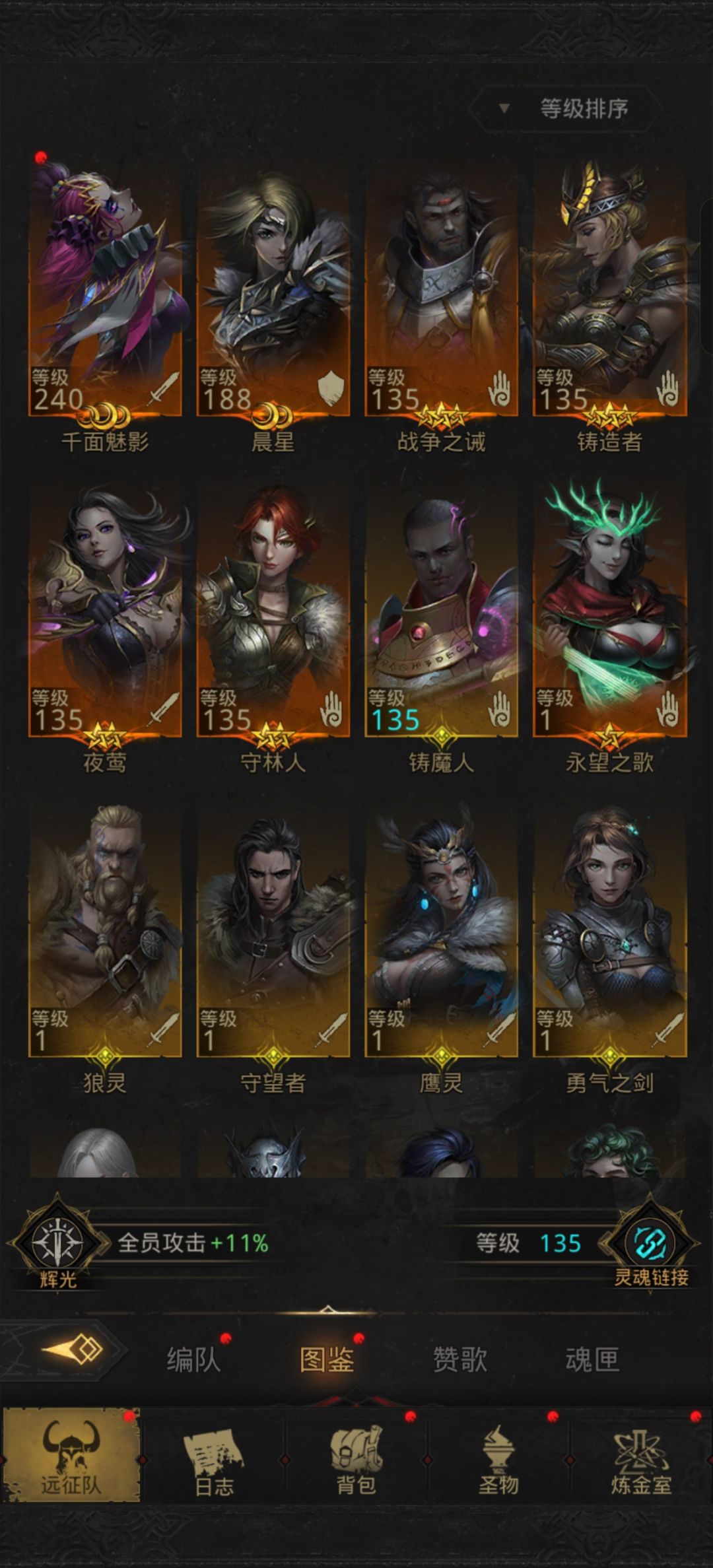 大佬们新年好,麻烦帮忙看下阵容 8