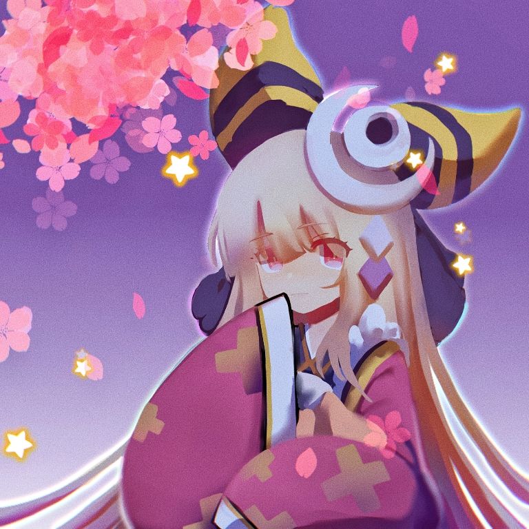俺娘嘞翻到21年画的落樱了 1