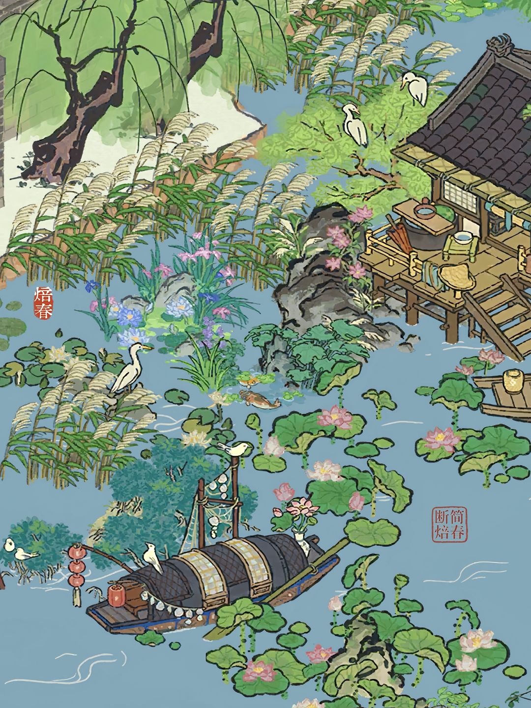 白鹭与芦苇 5