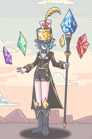 【英灵图鉴】
它未经雕琢自然成形，是大地万物的精华，蕴含着地球无限的力量，也是魔法使的神圣工具。
【Crystals是神的礼物，是世界上最纯净的东西】
【紫色凝聚力量，红色消灾解厄，每一颗握在手中都能感受到它们无限的能量】