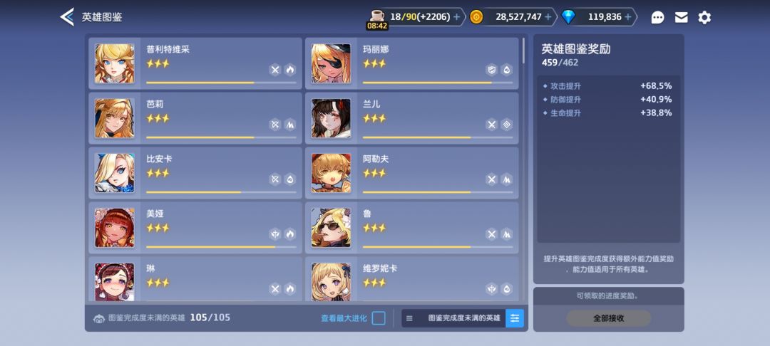 这新的联动角色也算在图鉴奖励里的吗? 1