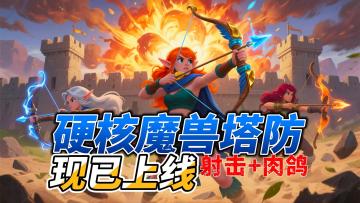 暗黑+兽人+塔防爽游启动！！酷炫走位秀操作，一局上头