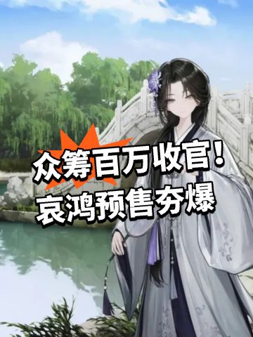 众筹百万收官！哀鸿预售夯爆