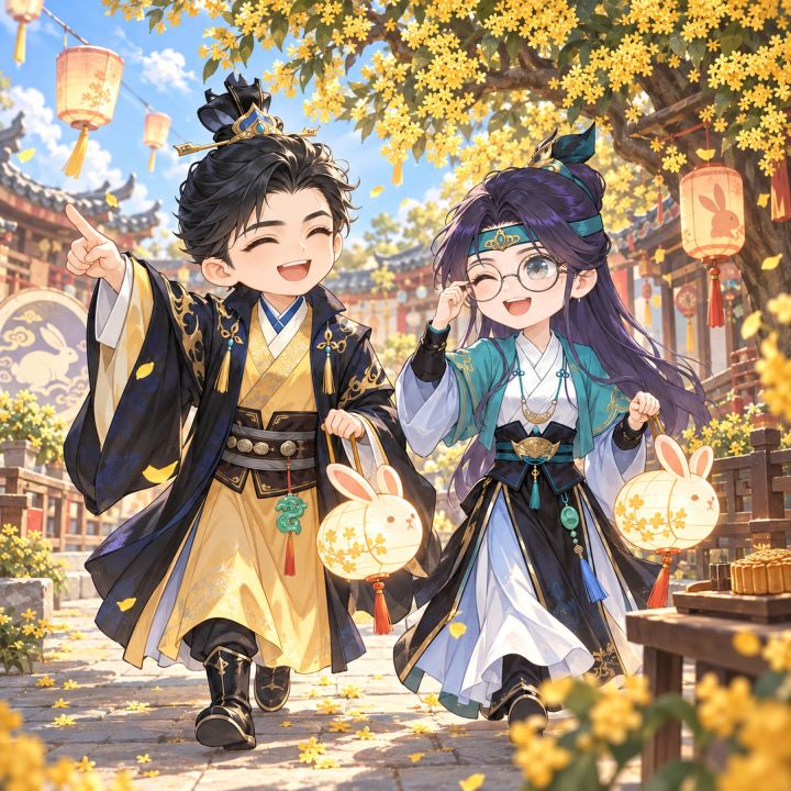 【明月美图】🌕✨ 明月小镇中秋游园会,热热闹闹开场啦~🏮💕截图