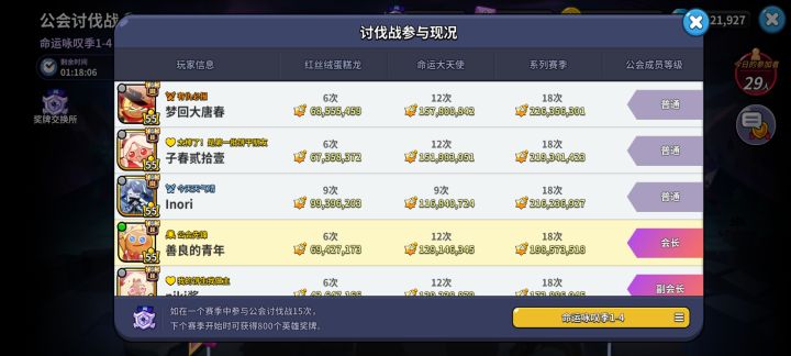 北境服务器的一仟零一夜公会截图