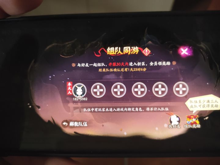 组队的有没有截图
