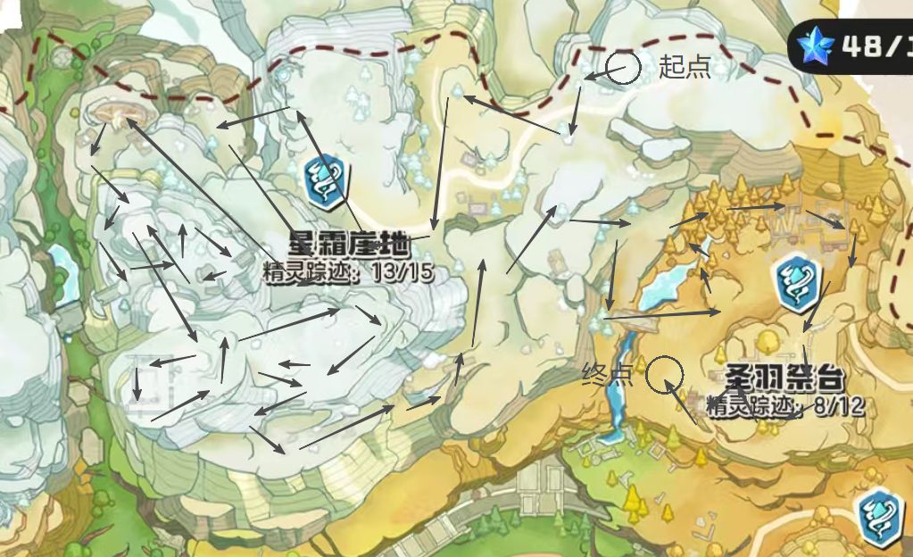 洛手基础跑图路线(全图过境) 3