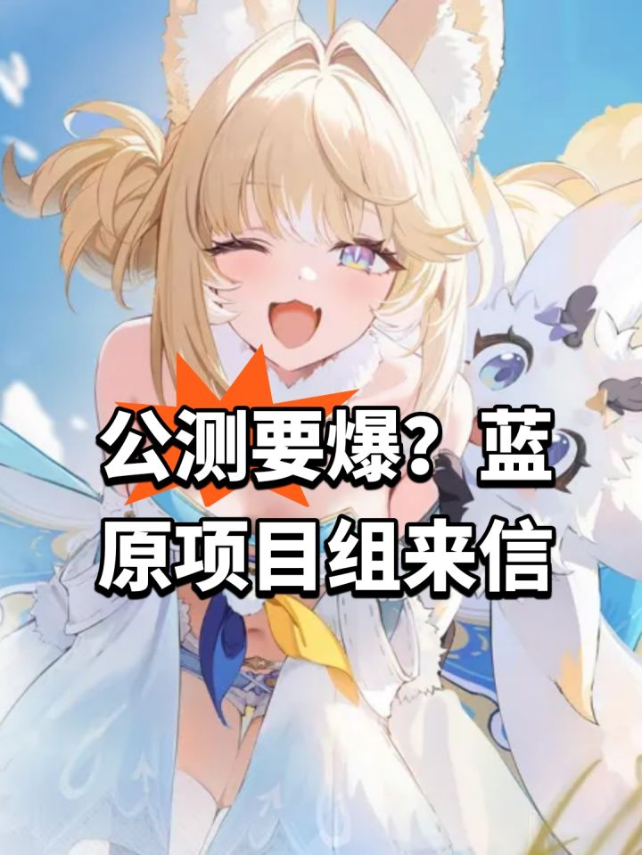 公测要爆？蓝原项目组来信截图